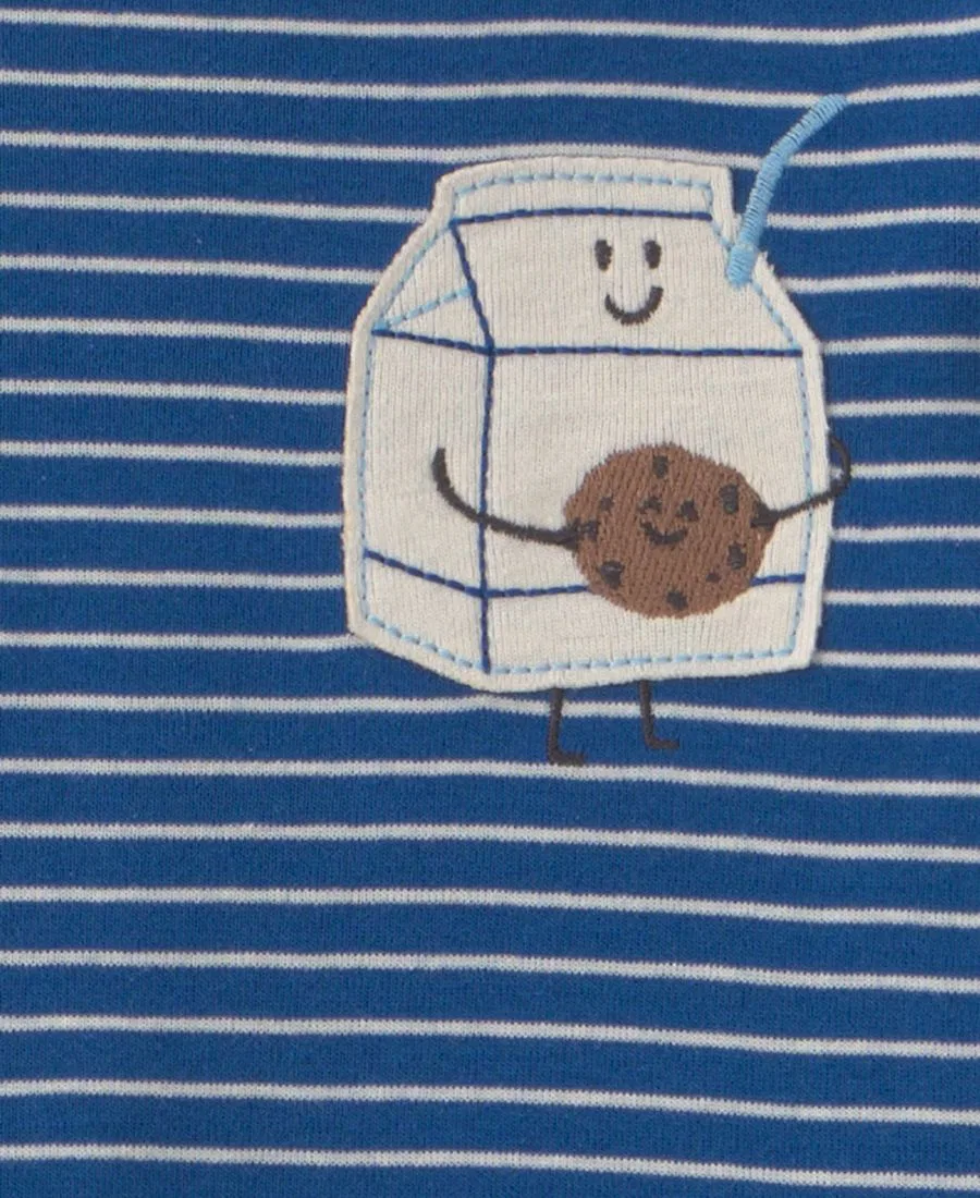 Комплект пижам из хлопка с длинным рукавом, 4 предмета, Milk and Cookies Carter's, Blue — фото 2
