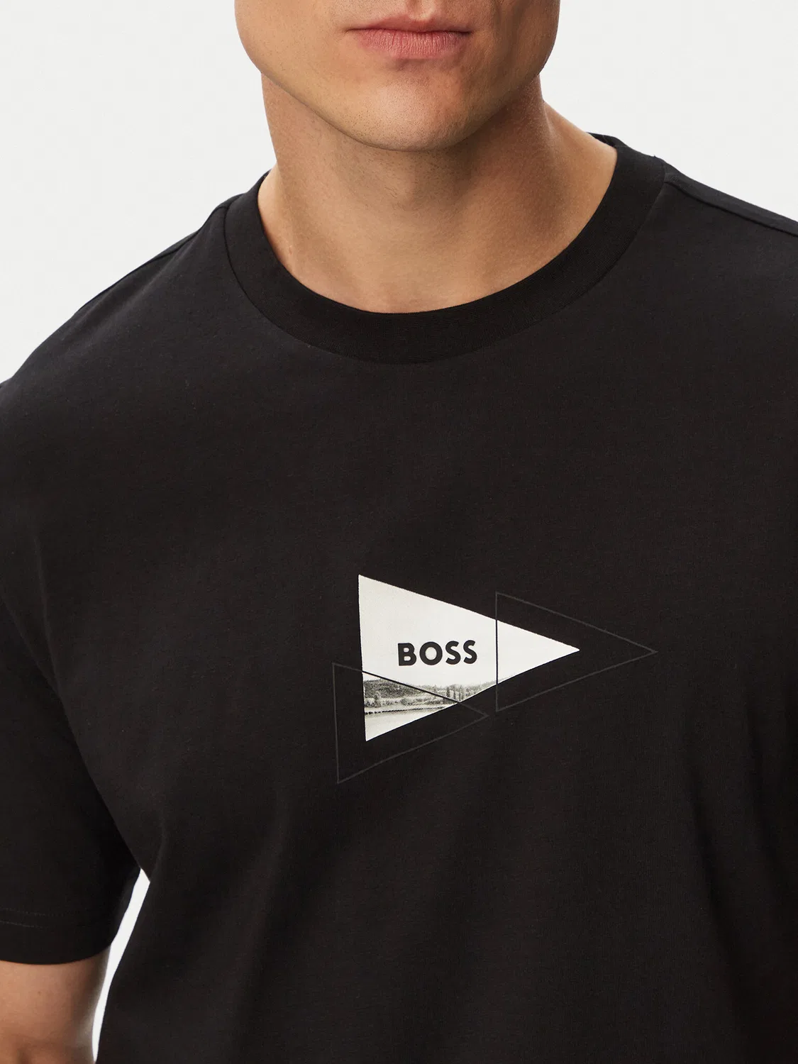 Мужская футболка стандартного кроя TS_Network Photo Boss, черный — фото 4
