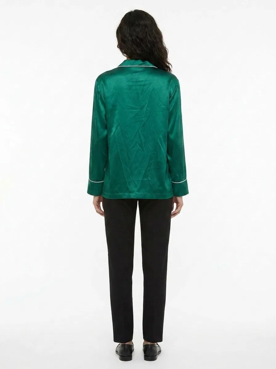 Женская шелковая блузка Bicolor Silk Blouse Dolce & Gabbana, Bicolor — фото 2