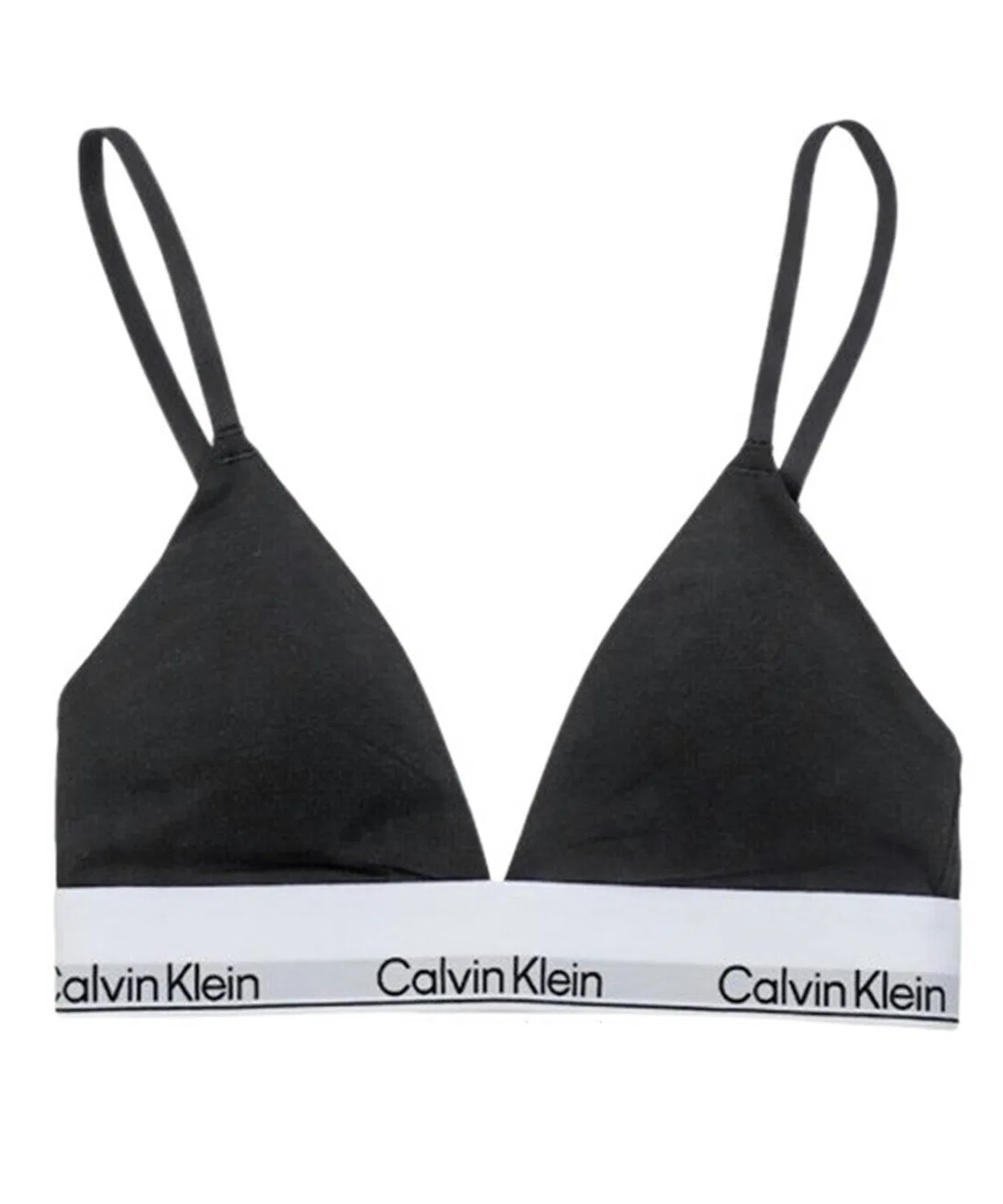Женский бюстгальтер-бралетт с треугольными чашками Calvin Klein, Black