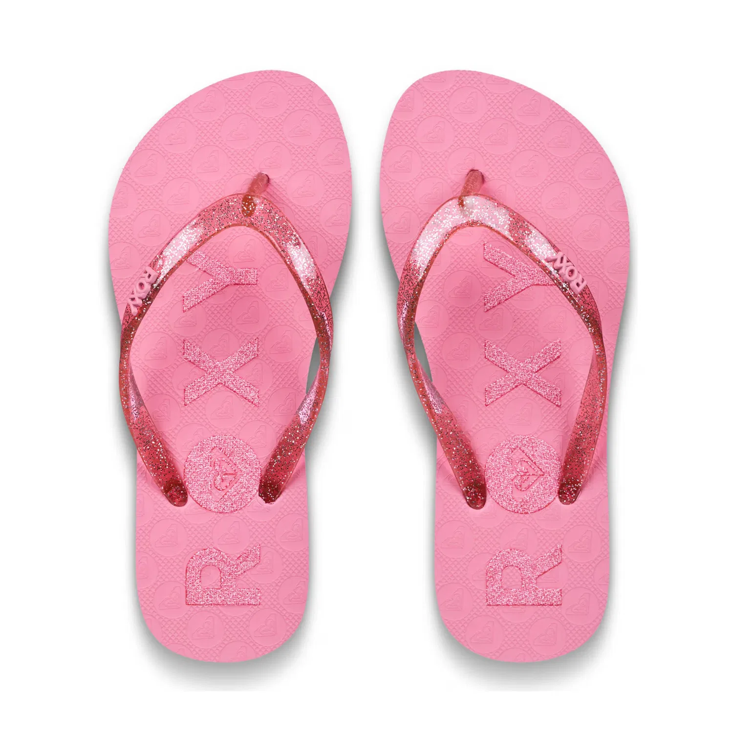 Детские шлепанцы для девочек с блестками Roxy, Цвет Rosa — фото 4