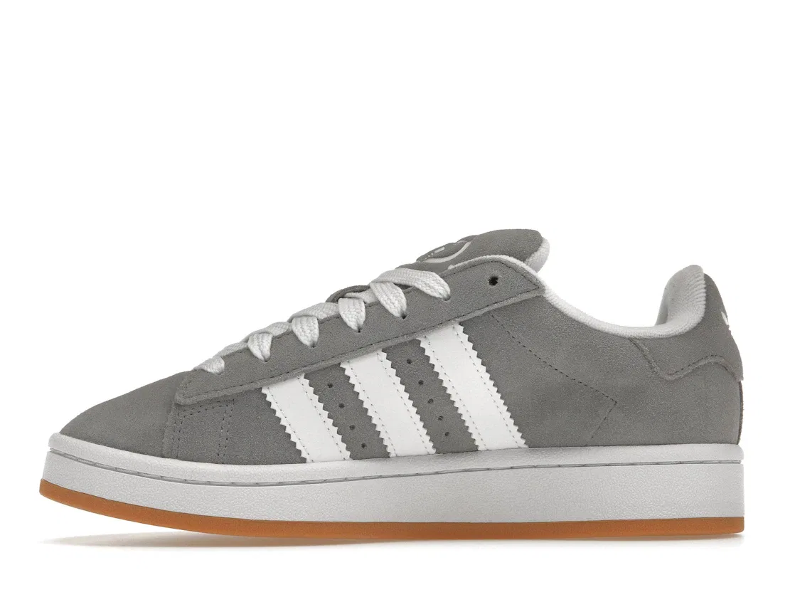 Детские кроссовки на шнуровке Campus 00s Adidas, Grey Three Cloud White Cloud White — фото 3