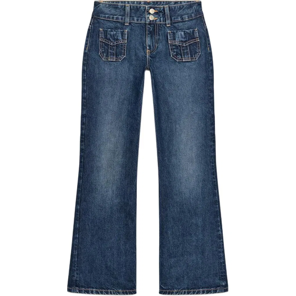 Женские джинсы клеш Sea Blue ZARA, Sea Blue