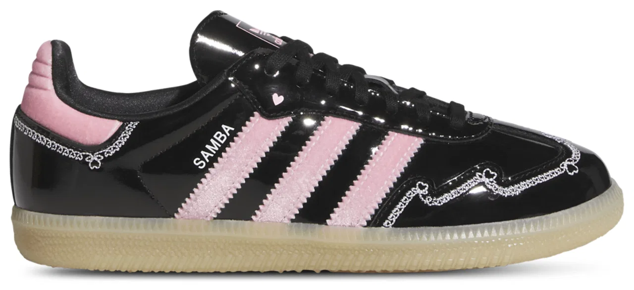 Кроссовки для девочек Samba OG Adidas, цвет Black/Pink/White