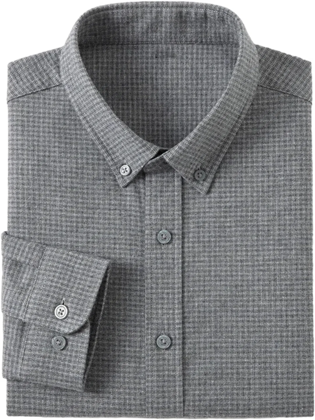 Мужская хлопковая футболка-поло с длинным рукавом, Slim Fit, серый