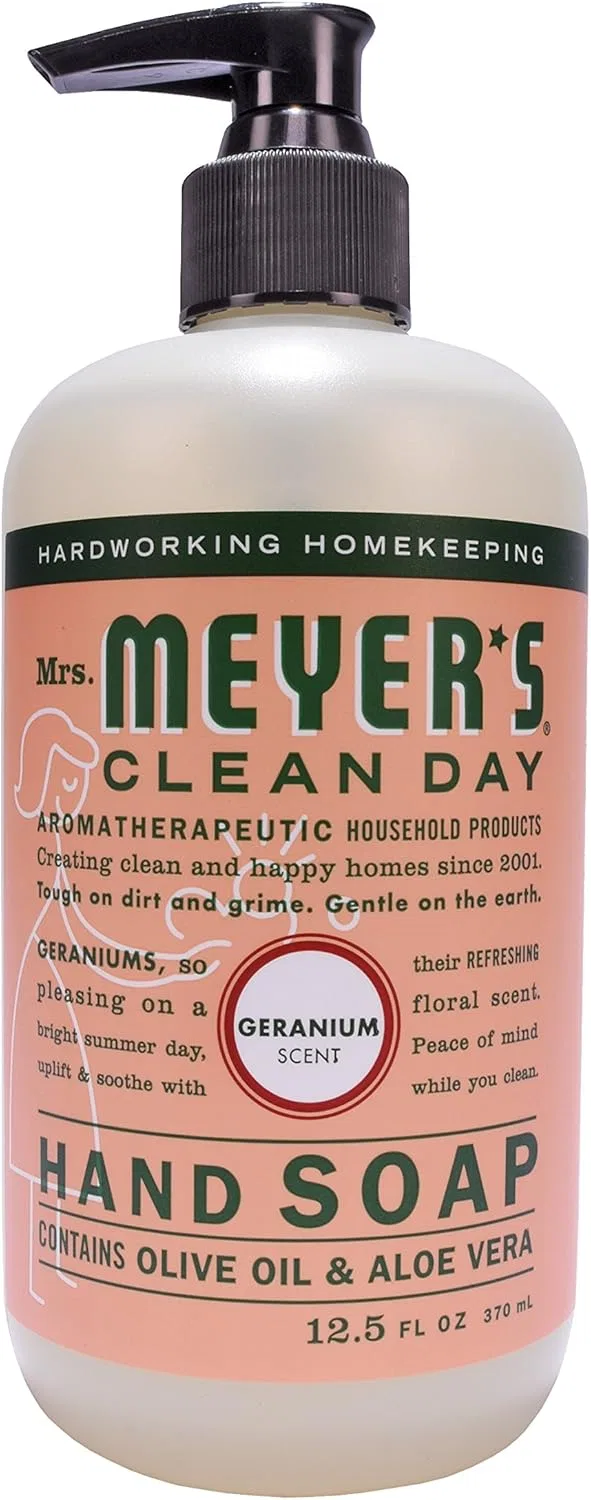 Жидкое мыло для рук, Яблоко, Mrs. MEYER'S, 3 шт. по 369,67 мл
