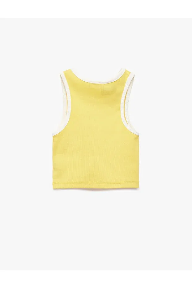 Детское для девочек хлопковое майка Tweety Koton, Yellow — фото 4