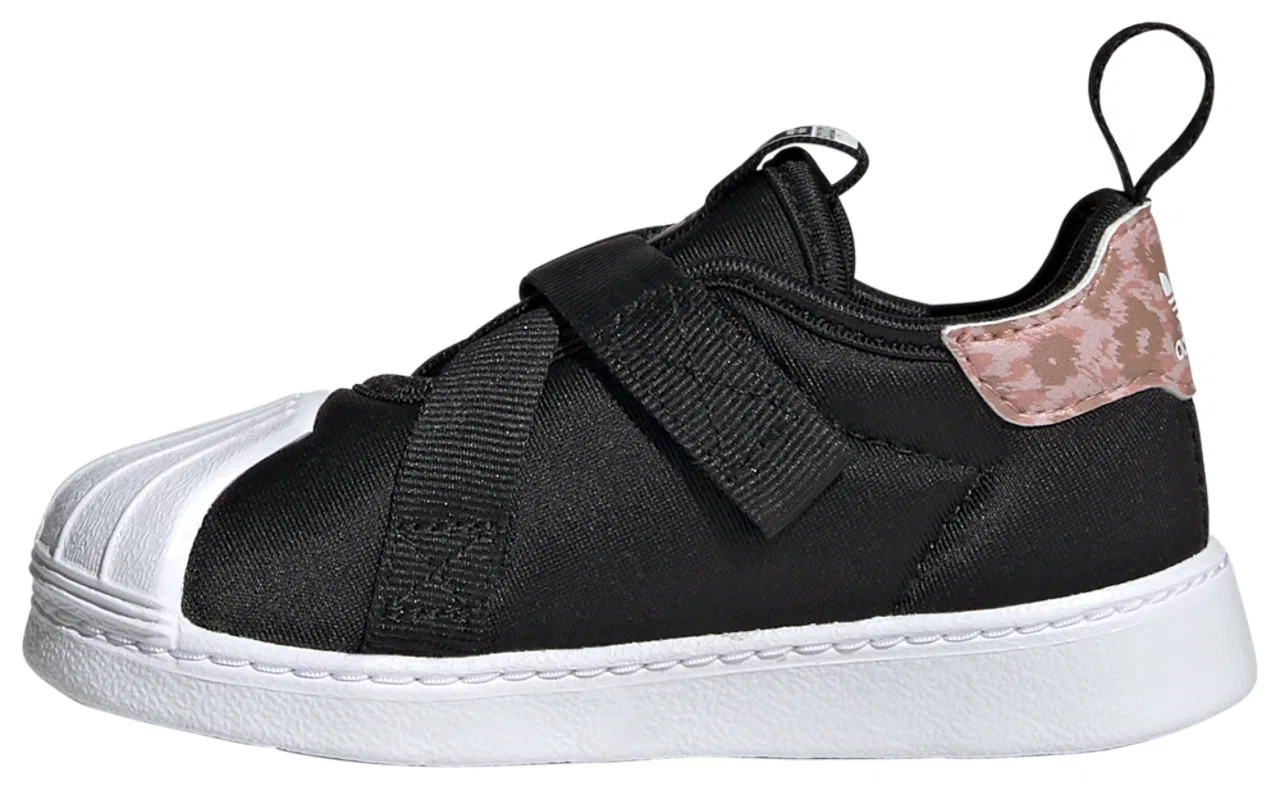 Кеды для мальчиков Superstar 360 Comfort Closure Adidas, черный/белый — фото 2