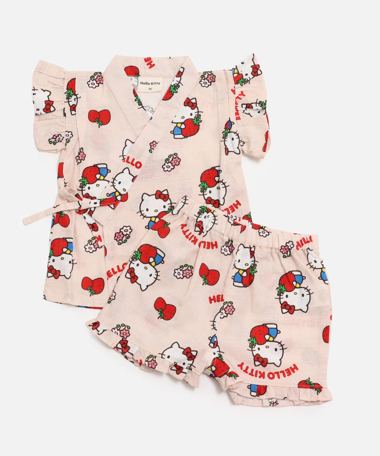 Детский комплект юката с принтом Hello Kitty и My Melody Sanrio, Лавандовый — фото 2