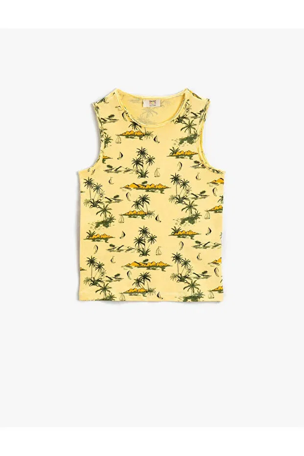 Детское белье для мальчиков с принтом Palm Tree Printed Athlete Koton, Yellow 1d6
