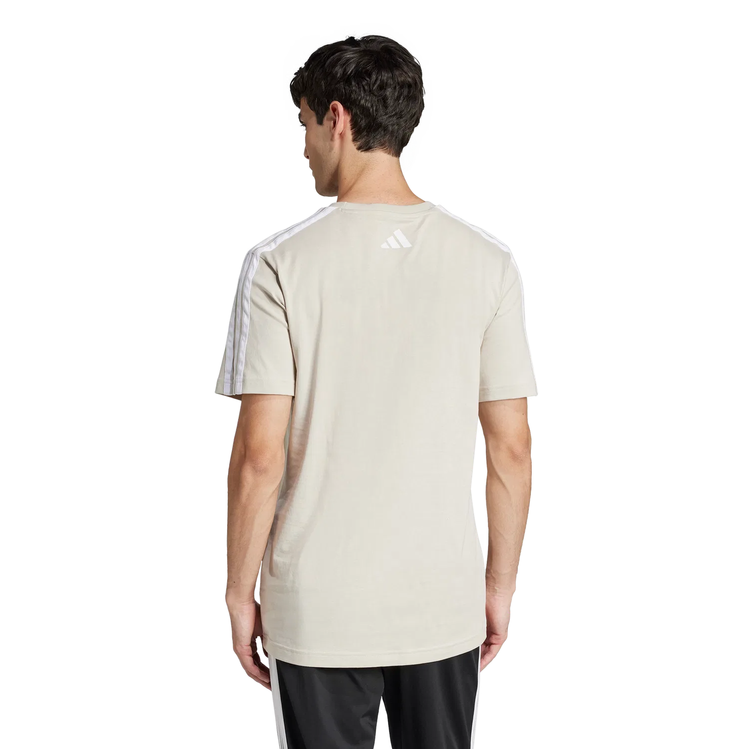 Мужская футболка с коротким рукавом Adidas, бежевый — фото 3