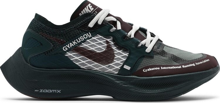 Кроссовки Nike Gyakusuo x ZoomX Vaporfly NEXT% 'Midnight Spruce Burgundy', зеленый — фото 2