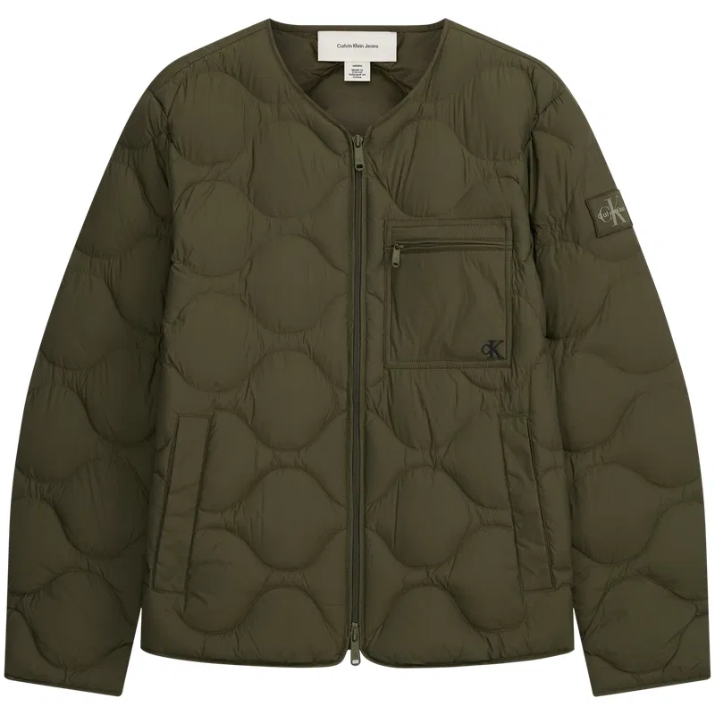 Мужская пуховая куртка с воротником-стойкой Calvin Klein, LI1-Army Green