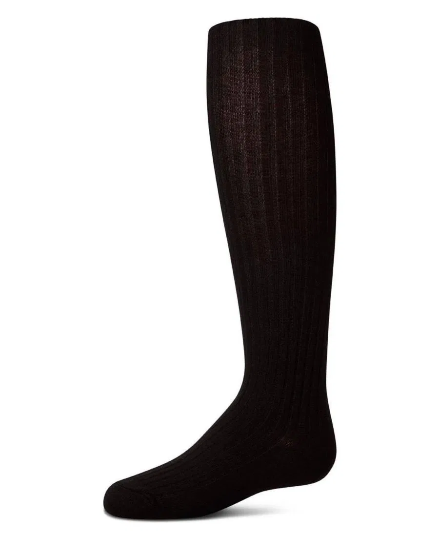 Комплект гольфов хлопковых с рифленым узором MeMoi, Black