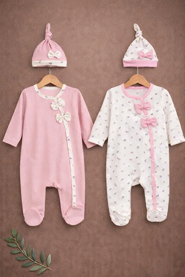 Детский комбинезон для девочек с принтом Besmino, Pink-Floral