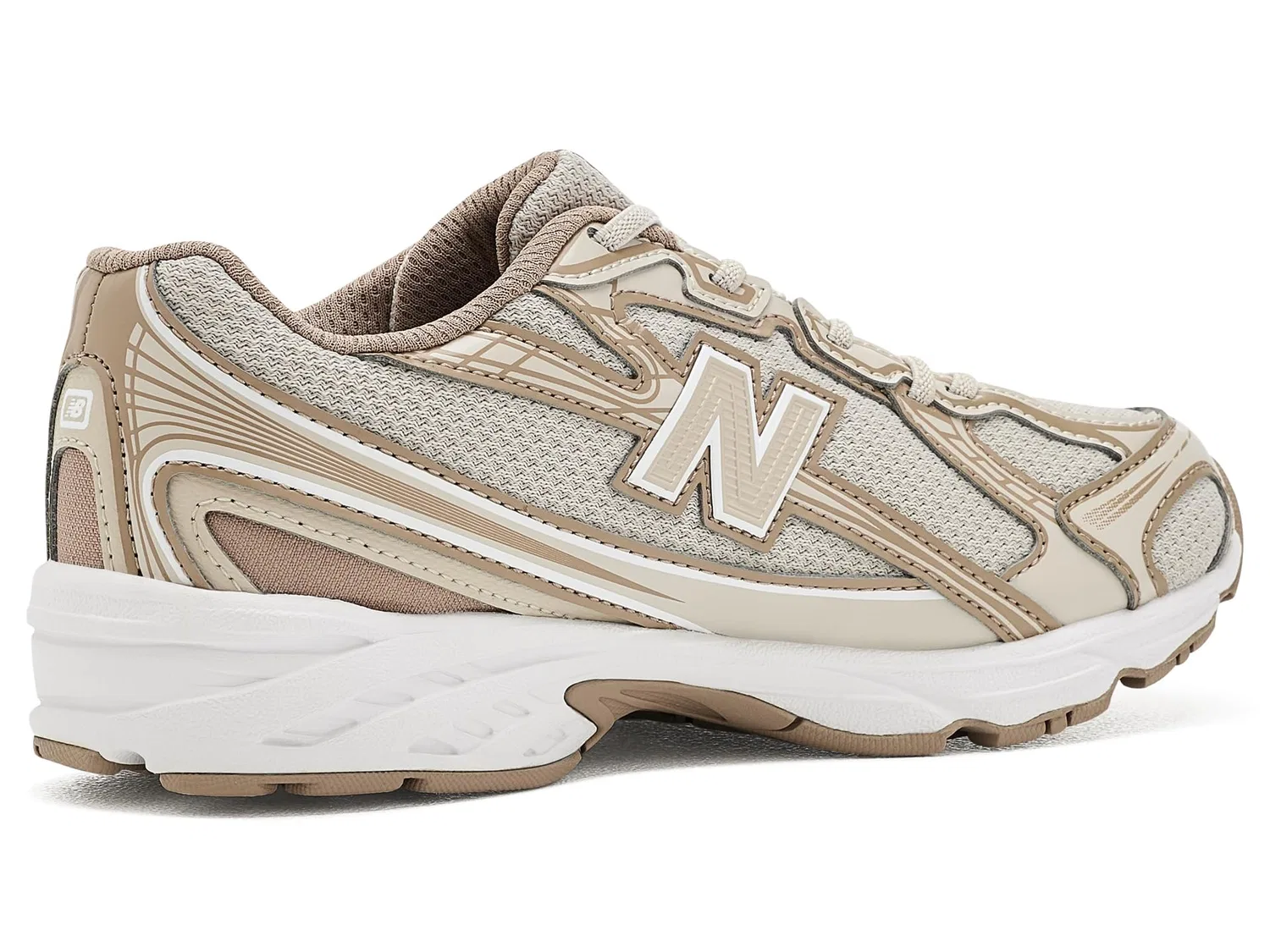 Кроссовки 740 Bungee Lace (для маленьких детей) New Balance Kids, Timberwolf/Driftwood — фото 4