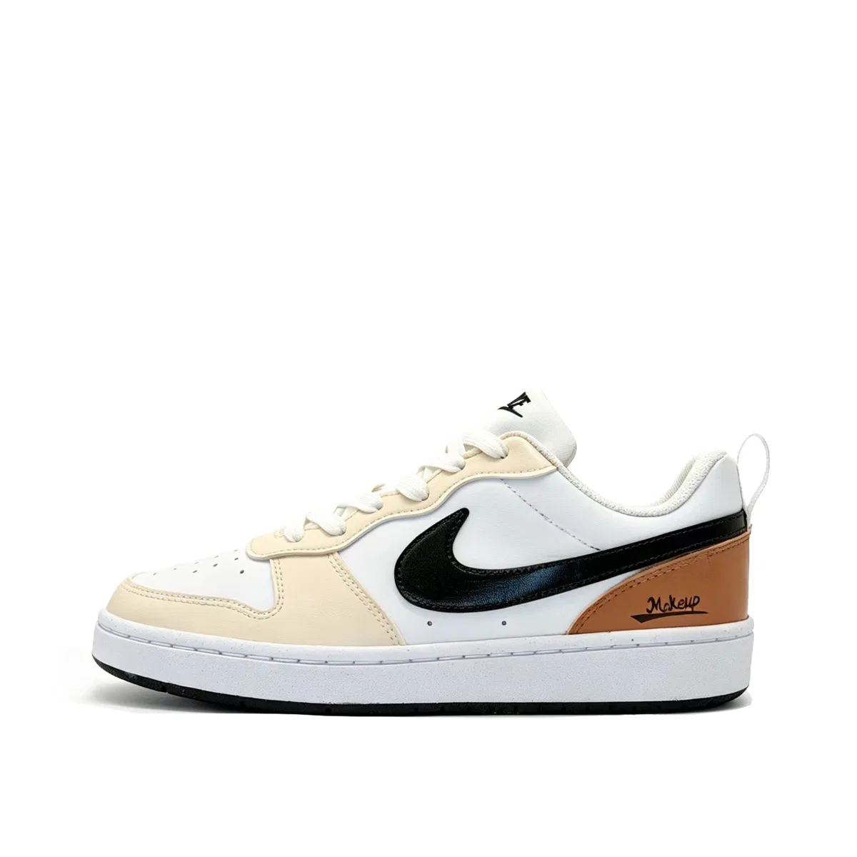 Детские кроссовки для скейтбординга с низким верхом Nike Court Borough, Milk Coffee