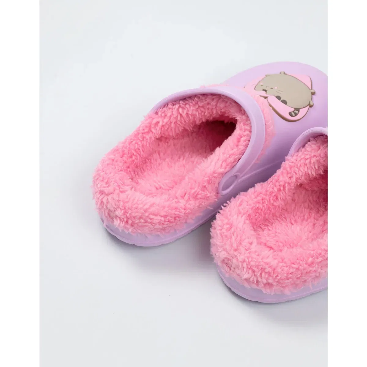 Детские сабо для девочек Heart Clogs Pusheen, Purple — фото 2