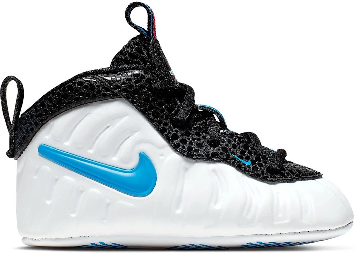 Детские кроссовки Lifestyle Nike Air Foamposite Pro, White/Blue Hero-Red Orbit-Indigo Force