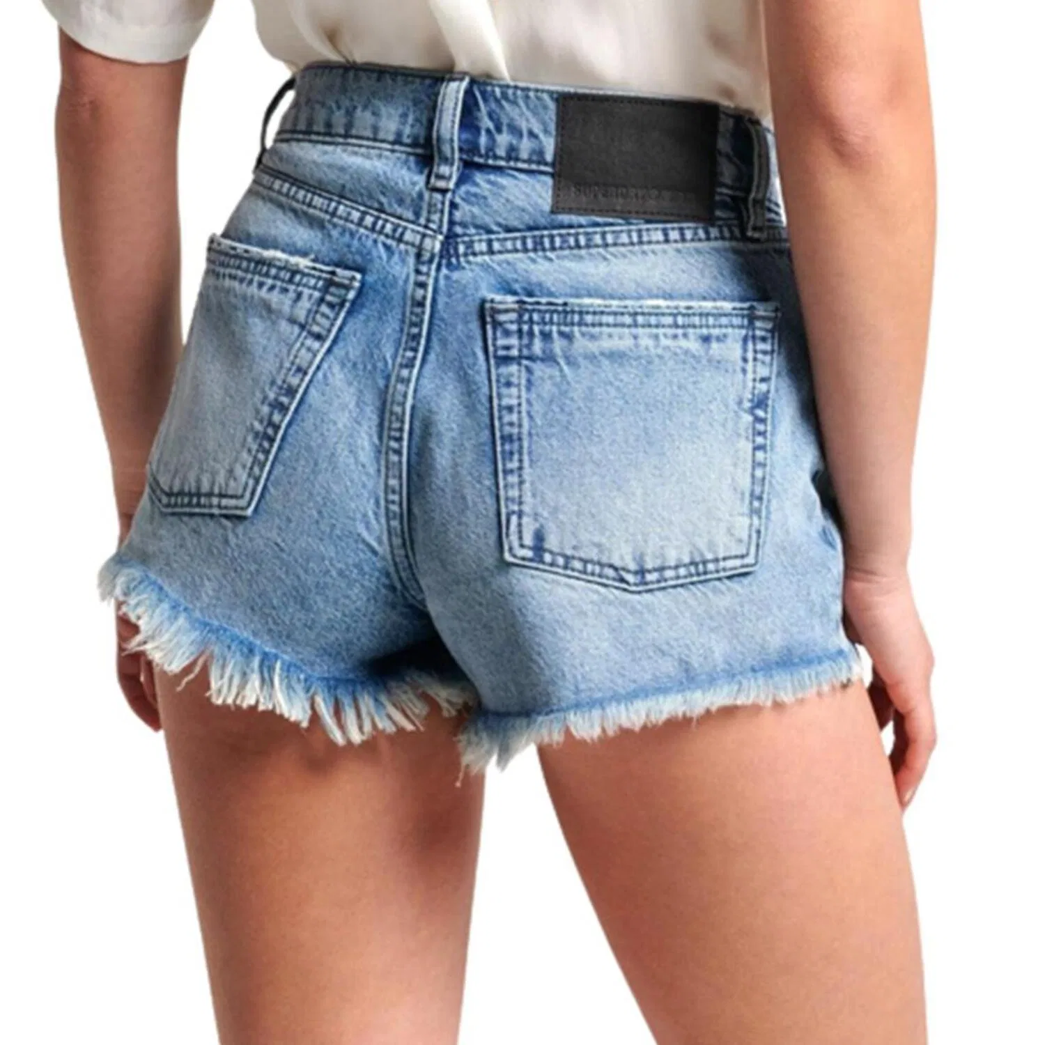 Женские шорты с принтом Superdry Lace Hot, Цвет: Blau — фото 2