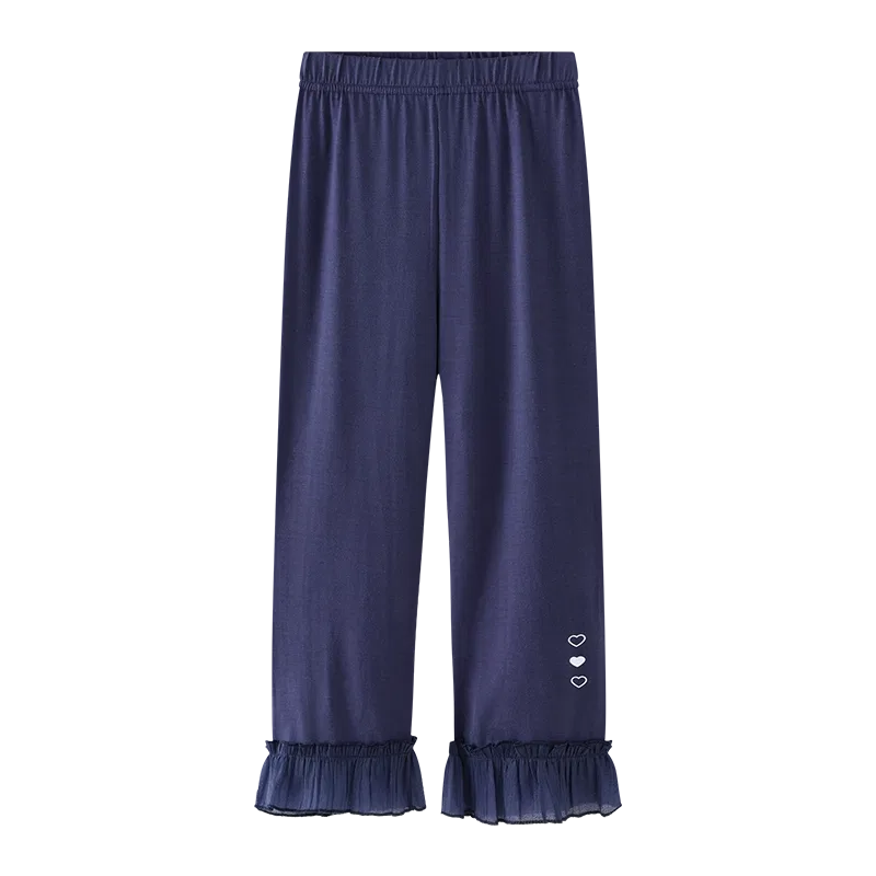 Детские леггинсы хлопковые Red bean, Navy Blue