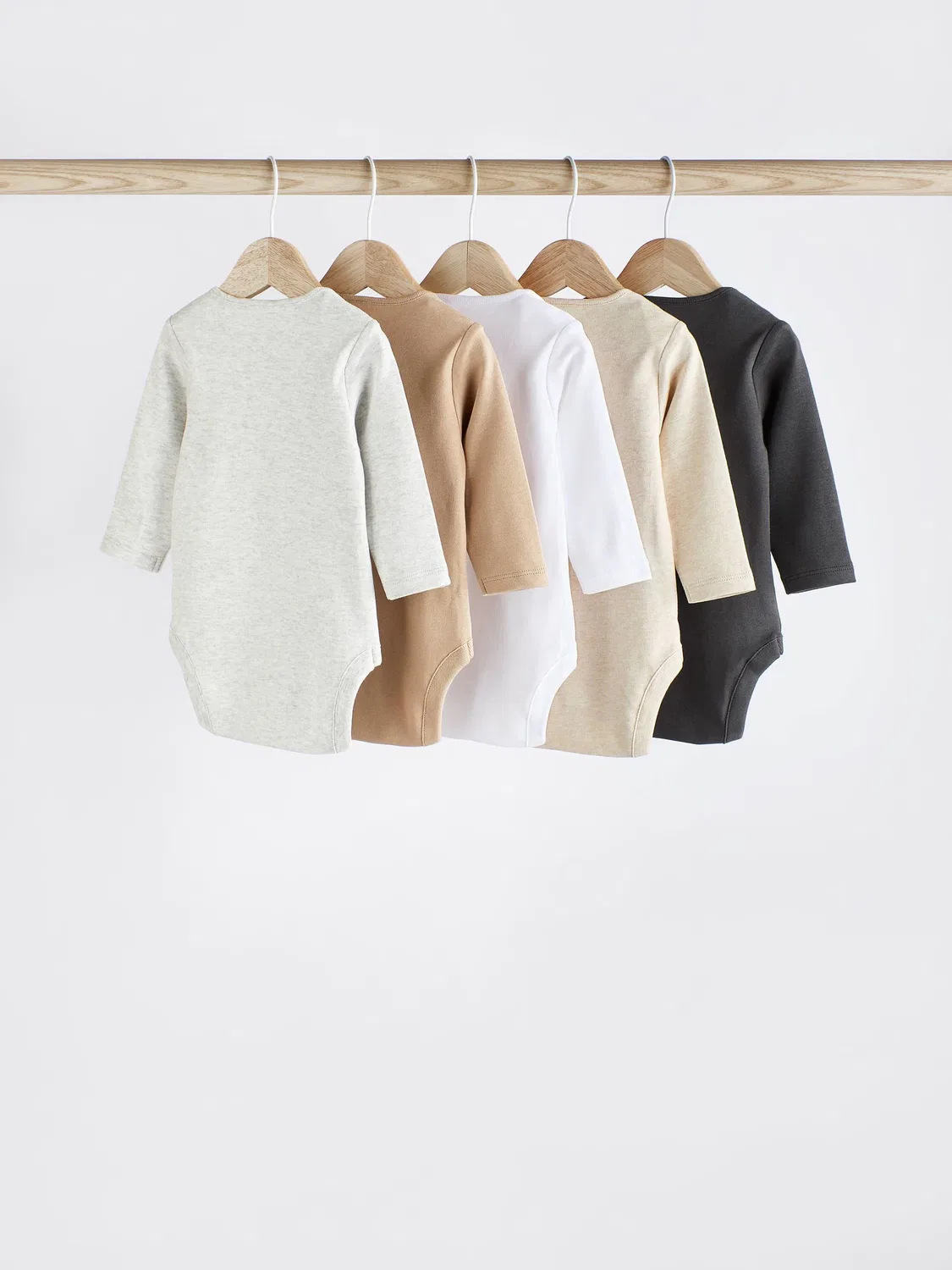 Комплект боди с длинным рукавом 5 шт, Neutral Baby Essential Next, нейтральный — фото 2