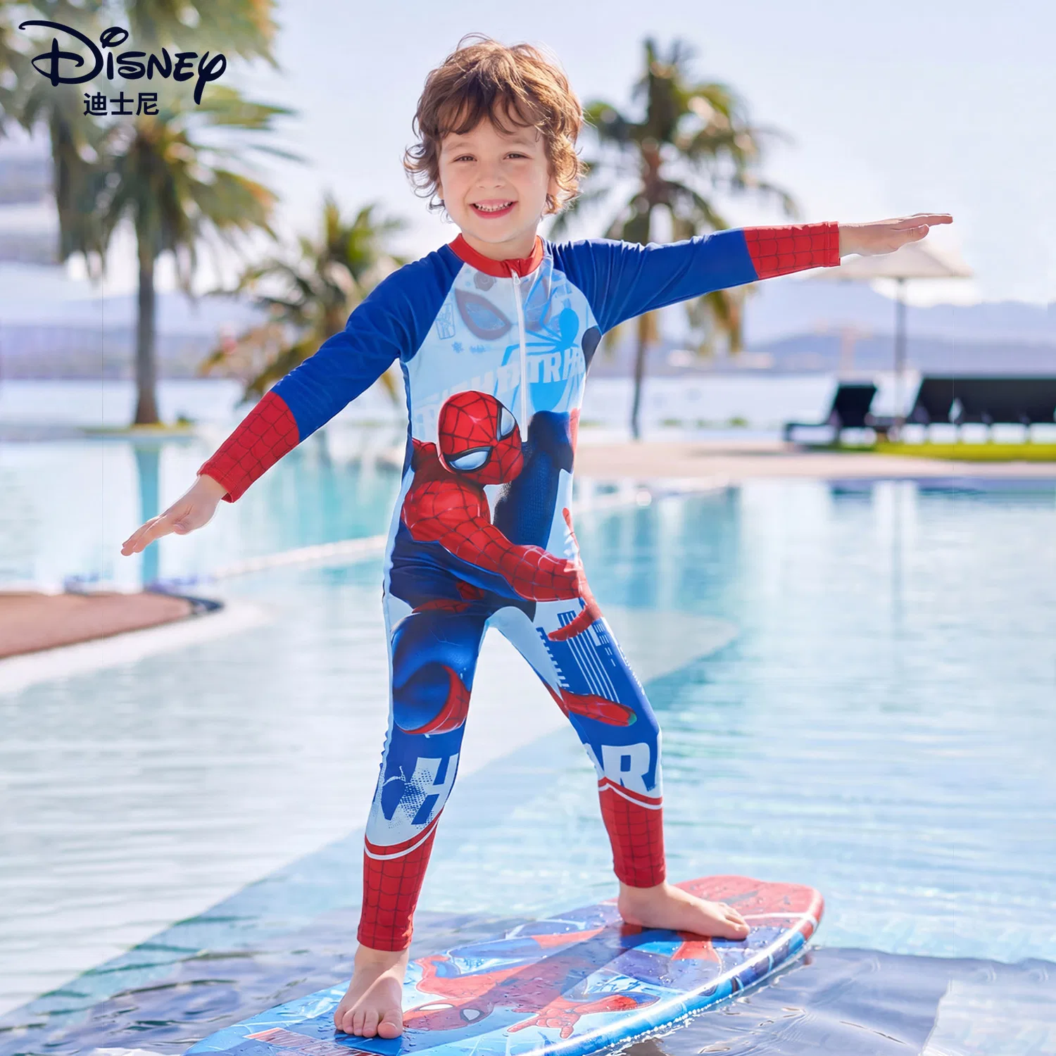 Детский купальник с умеренной эластичностью Blue Spider-Man Disney — фото 3