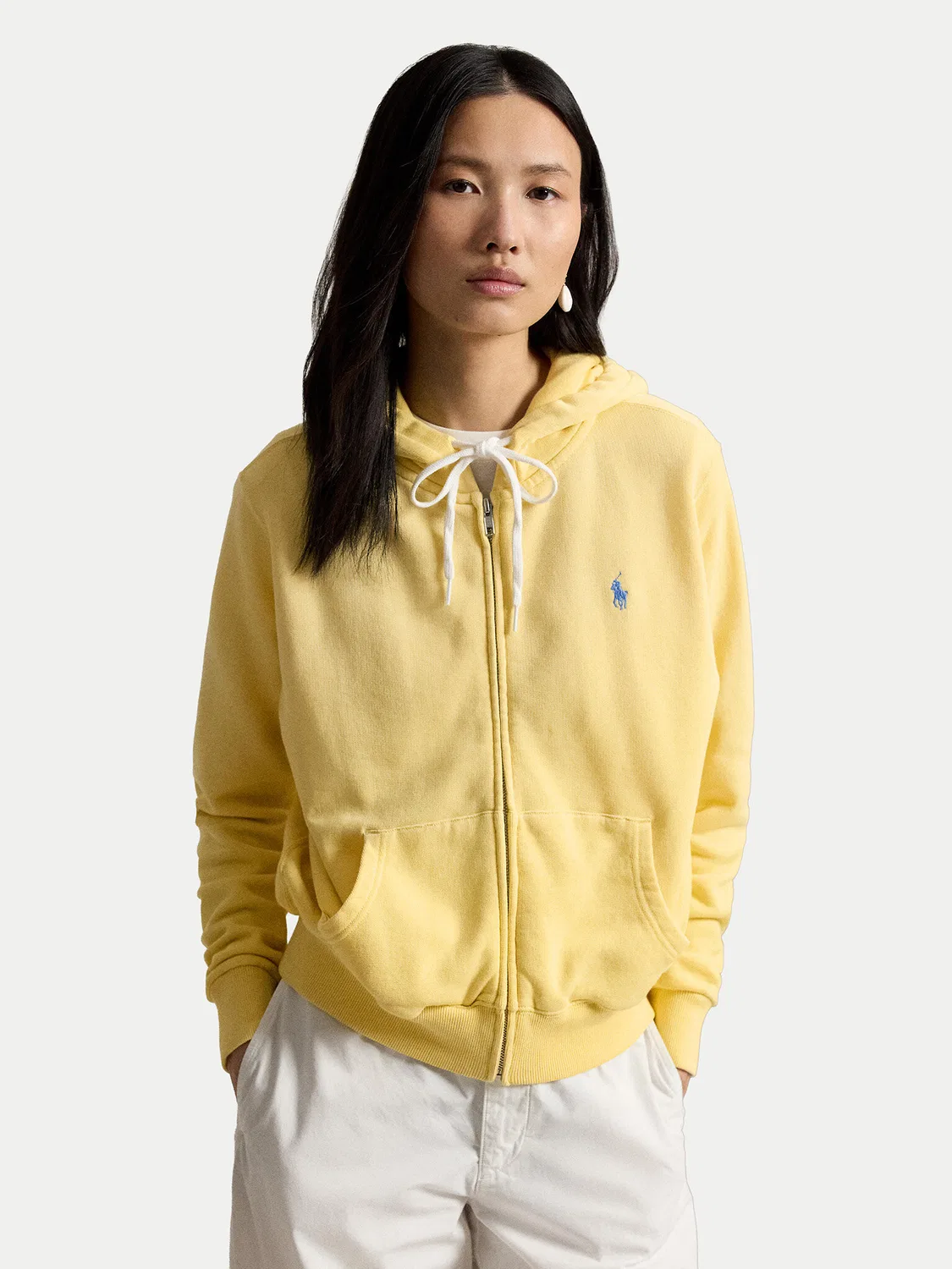 Женский свитшот свободного кроя Polo Ralph Lauren, светло-желтый