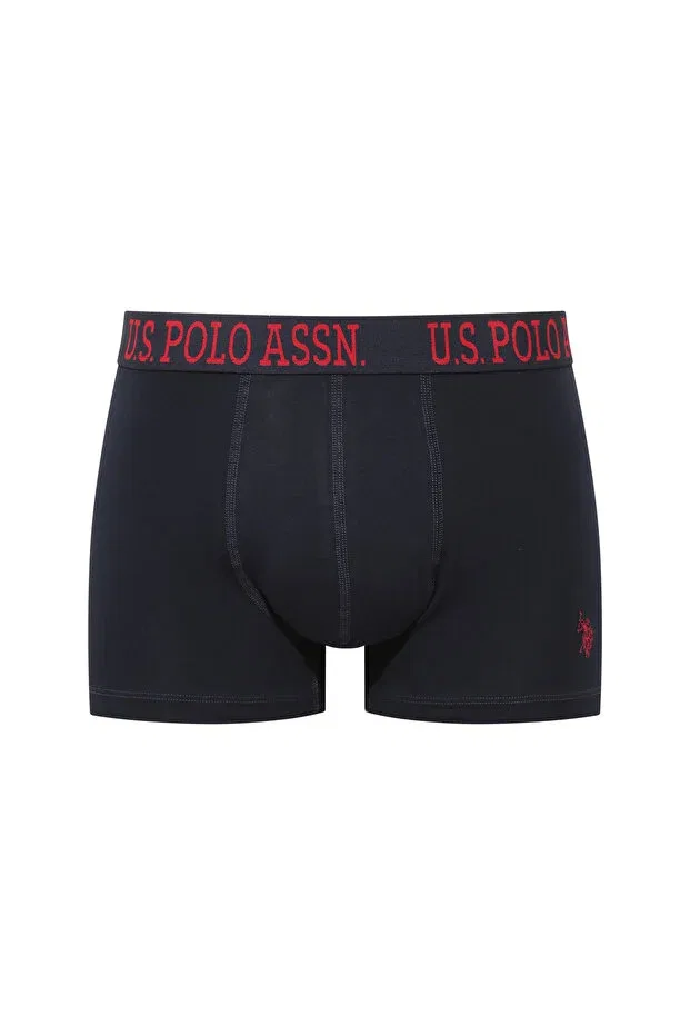 Мужские боксеры с принтом 3-шт U.S. Polo Assn., Navy Blue - Red - Printed — фото 2