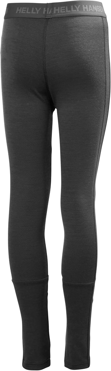 Helly-Hansen Jr Lifa Merino Midweight Set - детское термобелье, базовый слой, влагоотводящая шерсть мериноса, для зимнего катания на лыжах Helly Hansen, 991 Black — фото 4