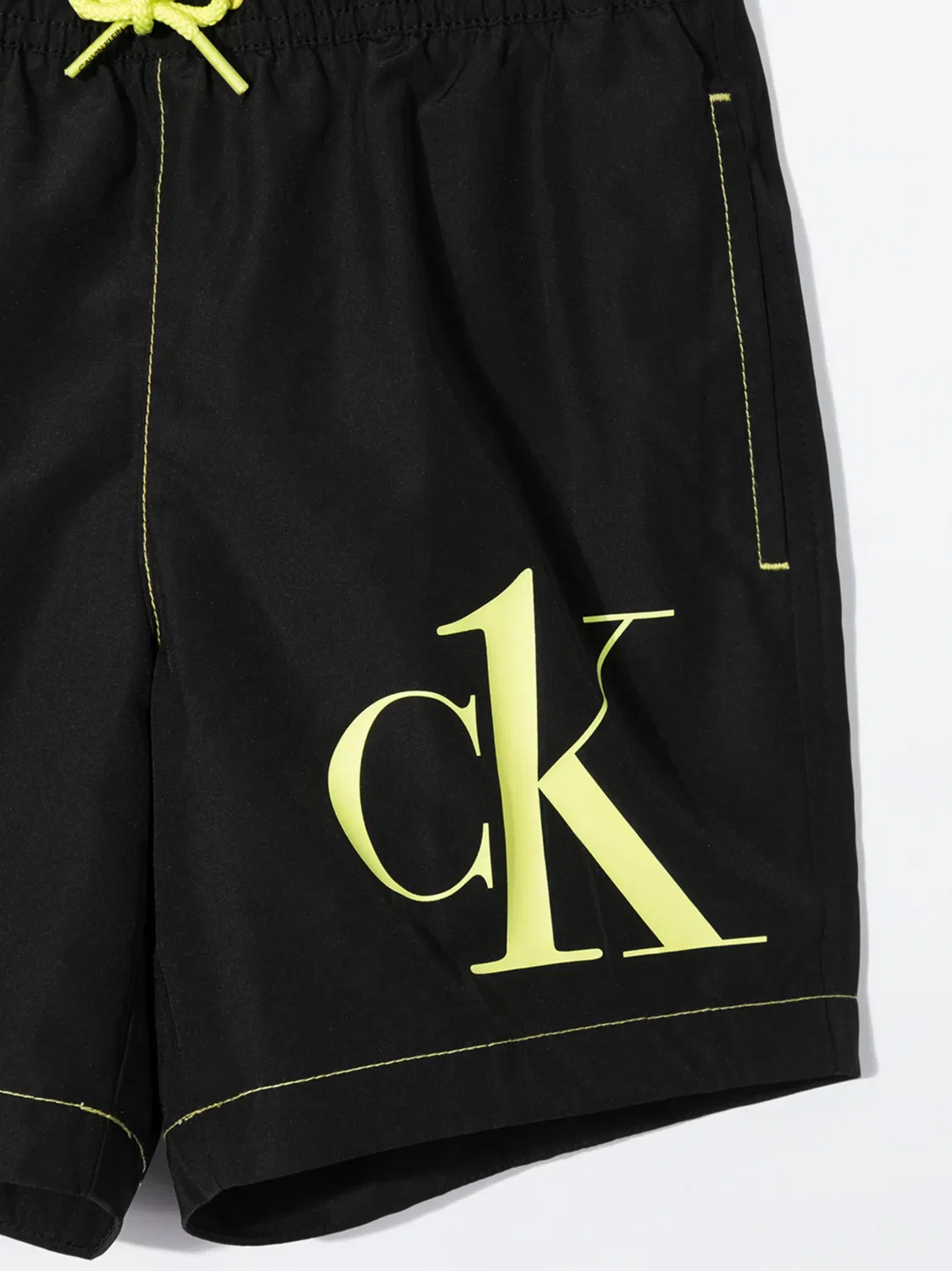 Плавательные шорты с логотипом Calvin Klein, черный — фото 2