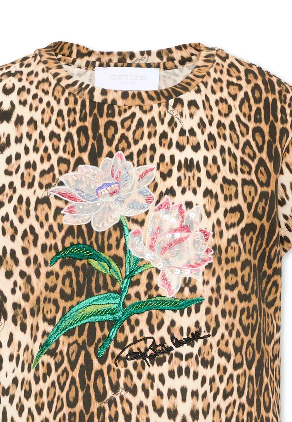 Футболка - футболка с принтом Roberto Cavalli Junior, Brown — фото 3