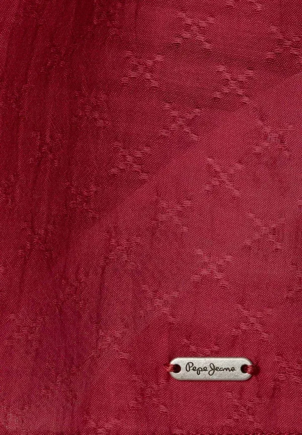 Блузка с вышивкой Honour Pepe Jeans, Currant Red, красный — фото 4