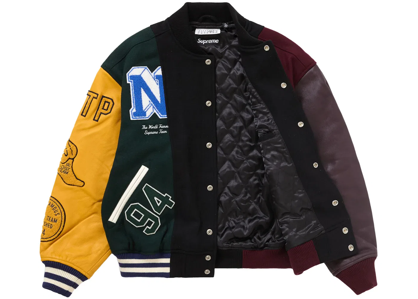 Мужская куртка-бомбер с контрастными рукавами Jacket Supreme, Multicolor — фото 2