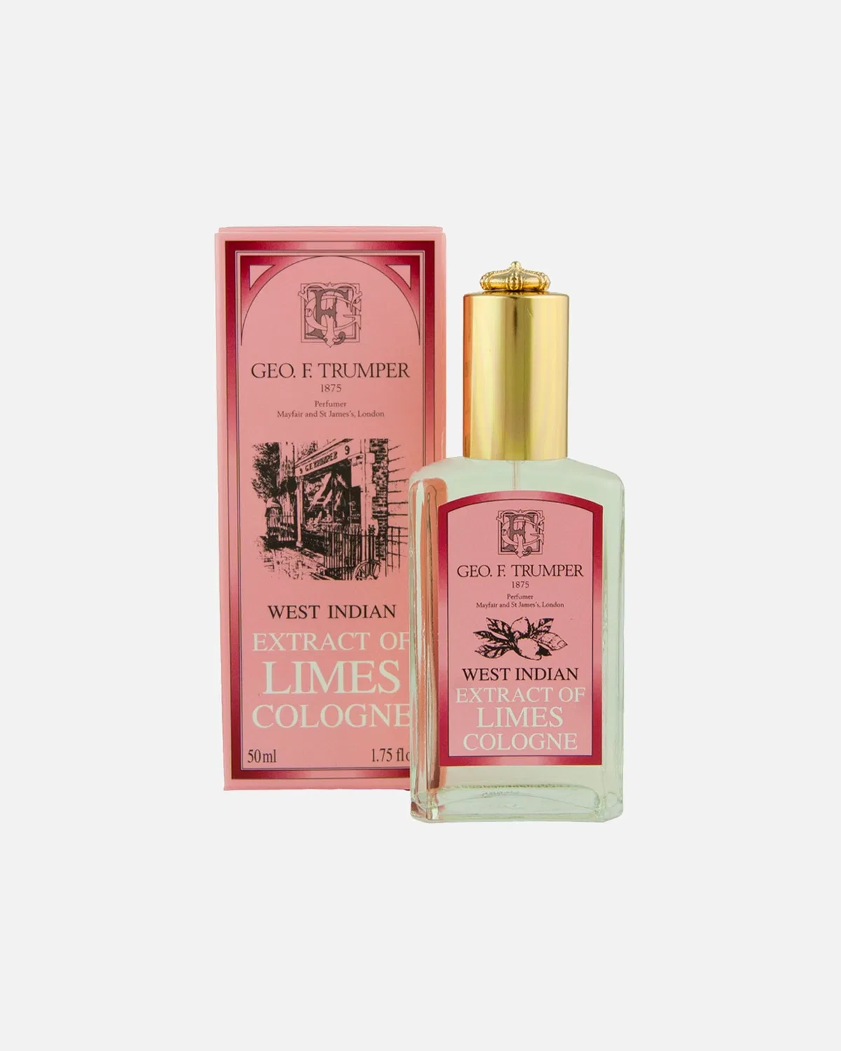 Одеколон «Лайм» в стеклянном флаконе с распылителем Geo. F. Trumper, Limes Cologne Glasflakon Mit Zerstäuber