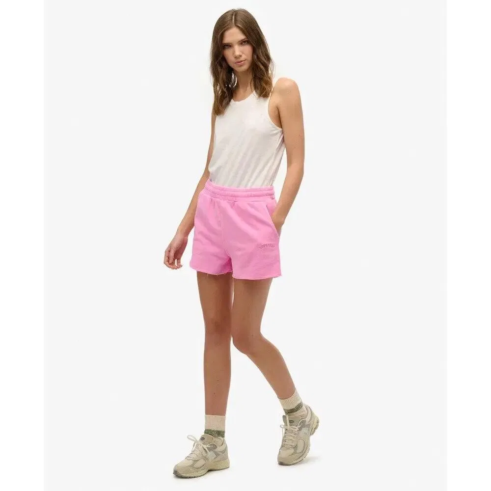 Женские шорты свободного кроя Garment Dye Essential Logo Superdry, Rosa — фото 3