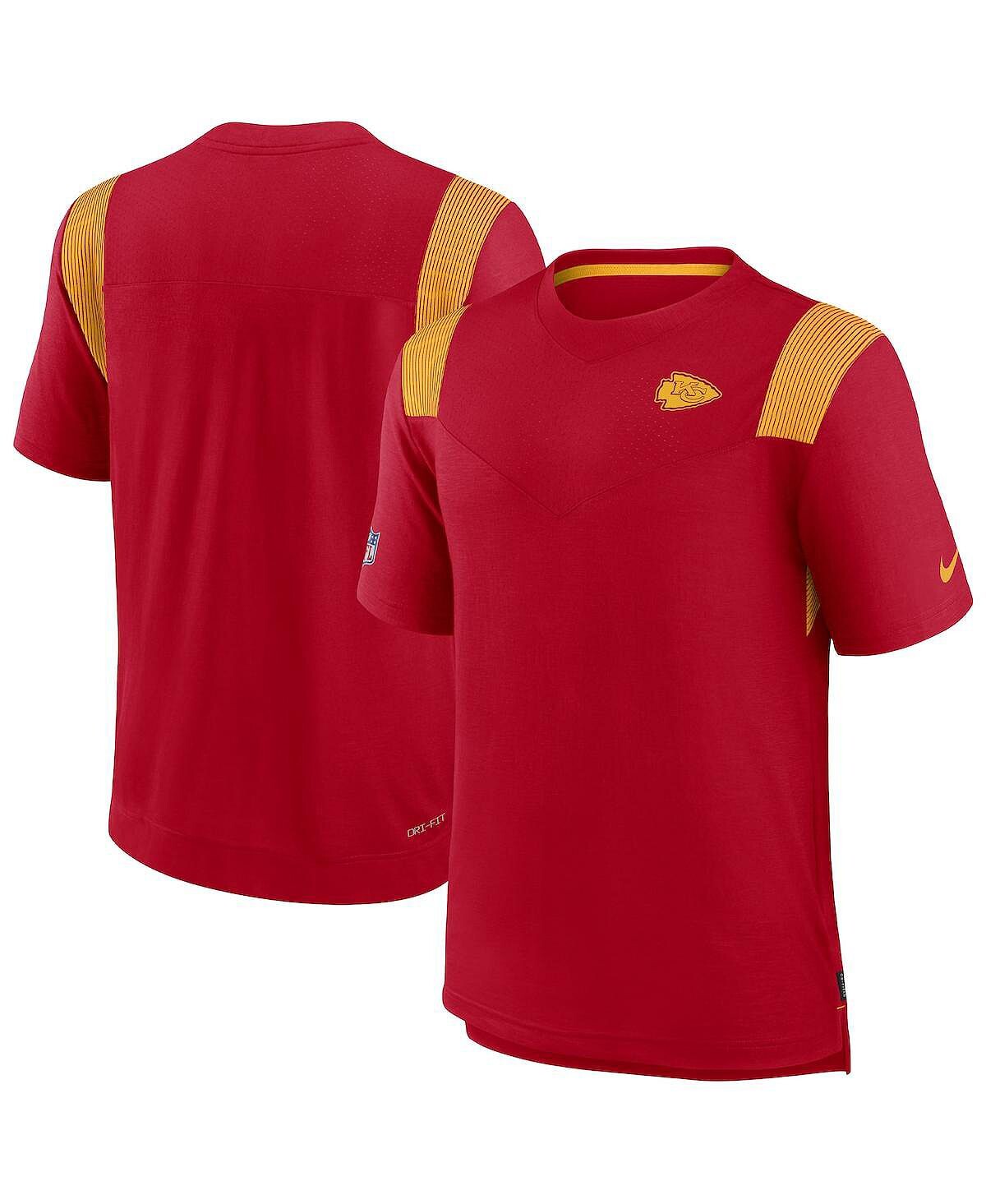 

Футболка Nike Kansas City Chiefs Sideline Tonal Logo, желто-красный