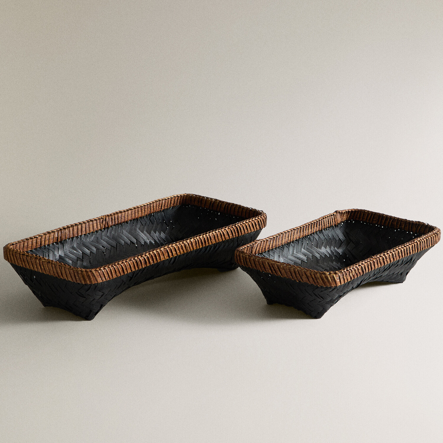 

Корзина Zara Home Bamboo, черный