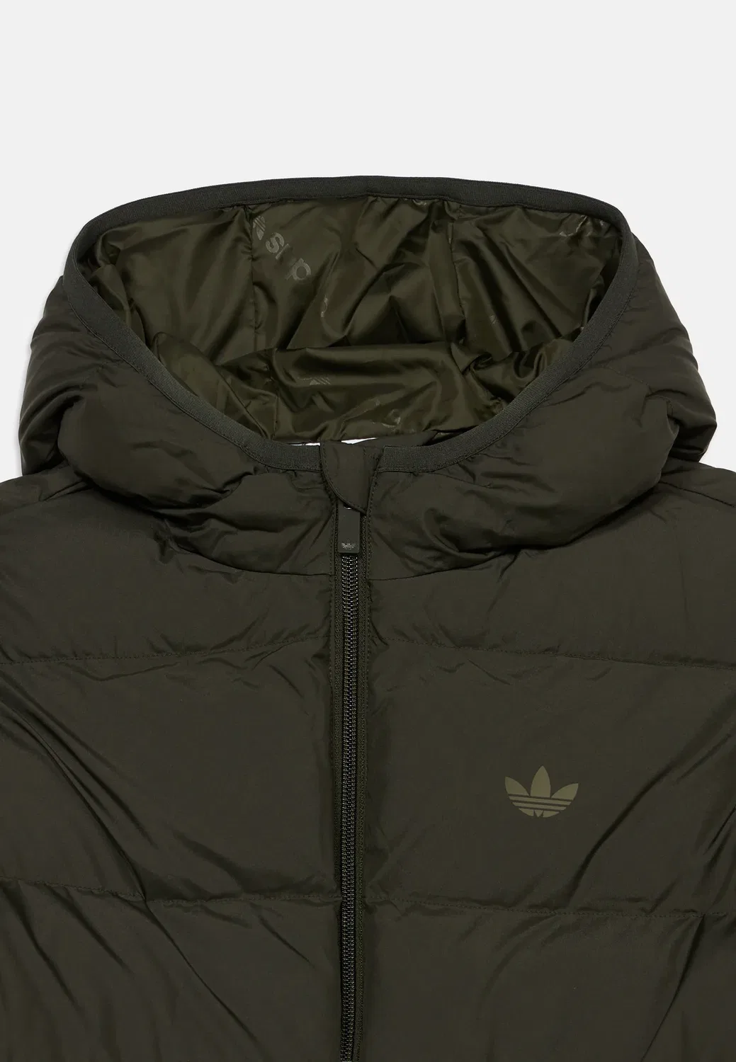 Обычная пуховая куртка для подростков и мужчин - зимняя куртка Adidas Originals, Dark Green — фото 3