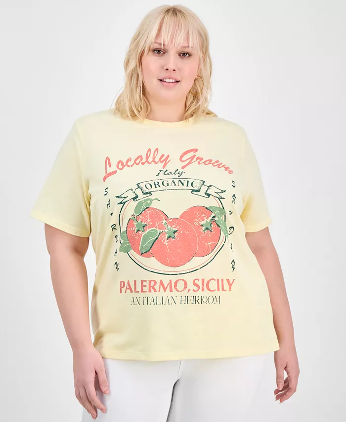 

Модная футболка Palermo размера плюс Grayson Threads, The Label, желтый
