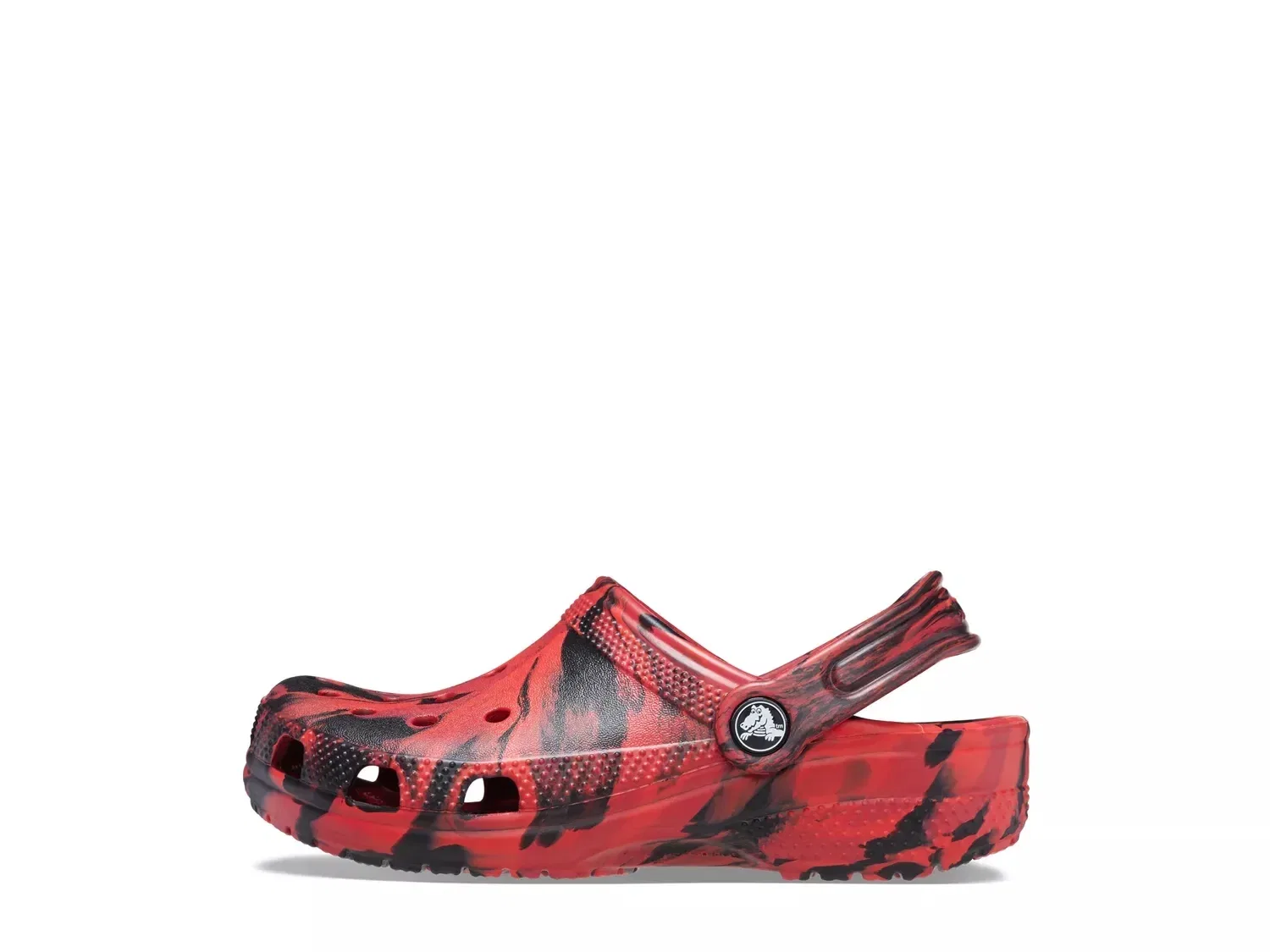 Клоги Classic Marbled, Crocs, Black/Pepper Red Marble — фото 3