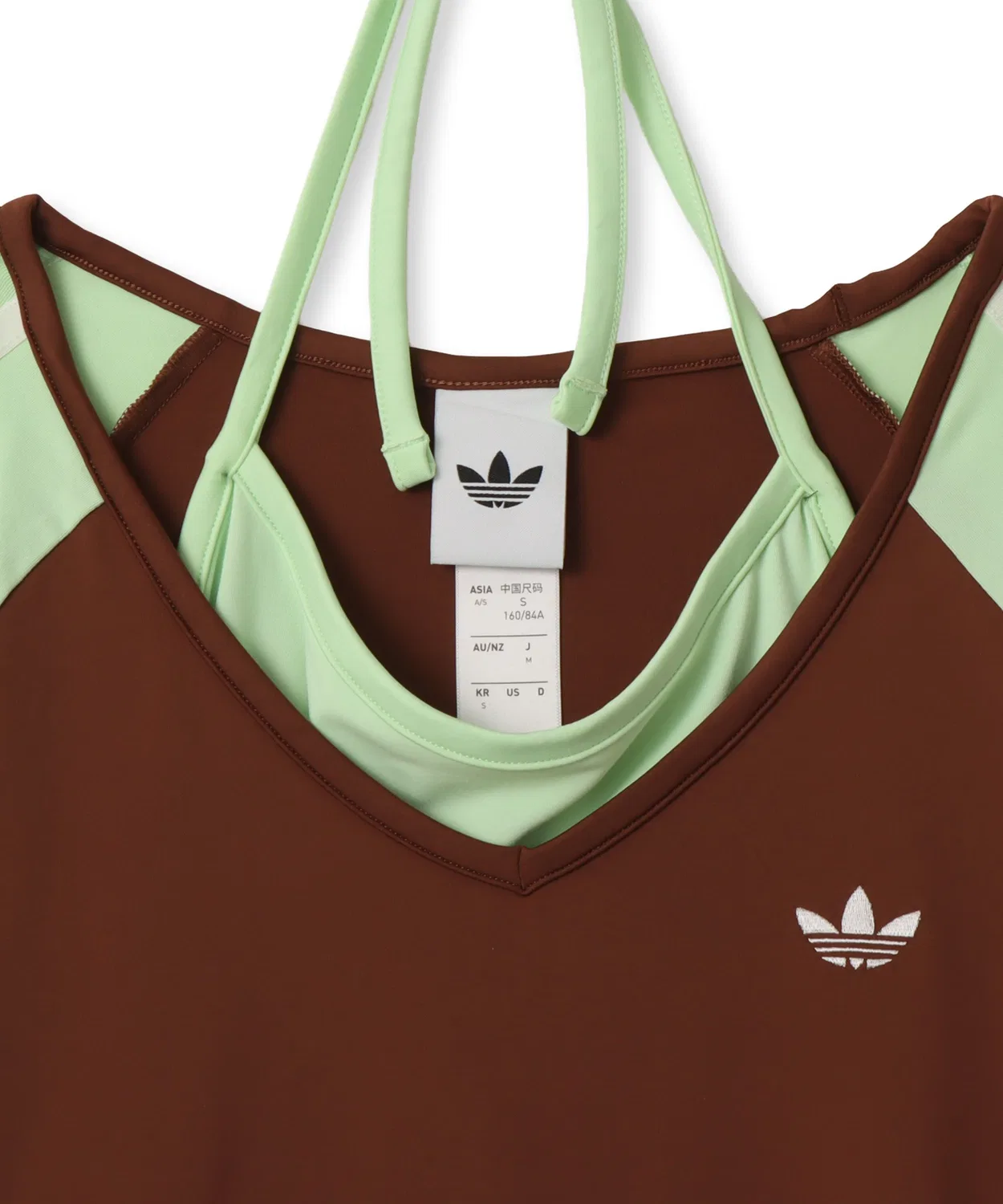 Женская футболка с принтом Summer Glow Vintage Adidas, Коричневый — фото 3