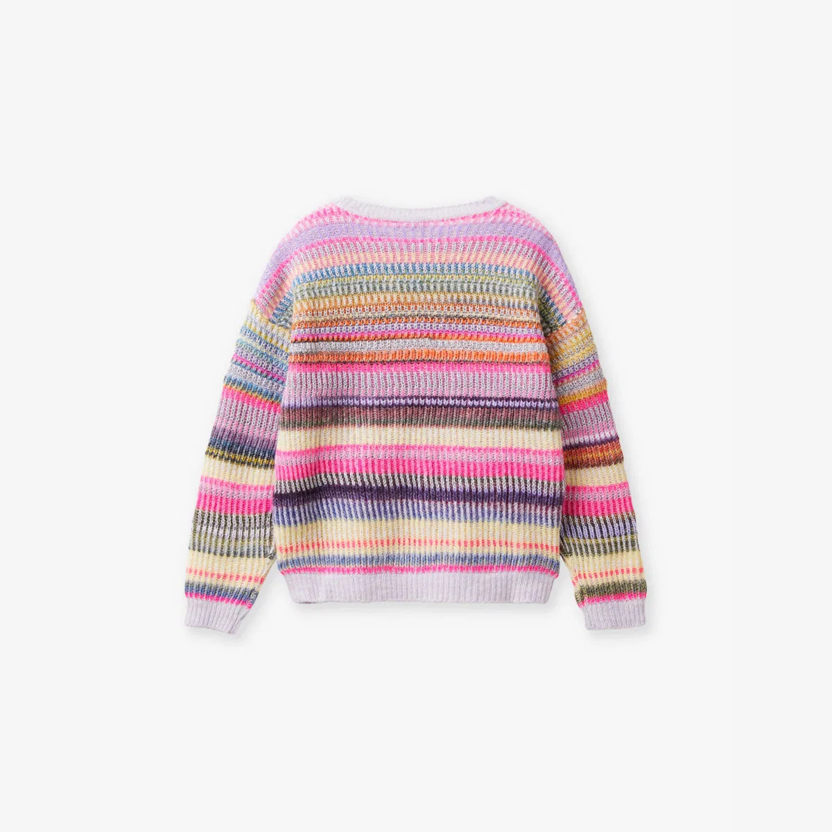 Вязаный джемпер в полоску с металлизированной нитью, 6-14 лет Benetton, мультиколор — фото 3