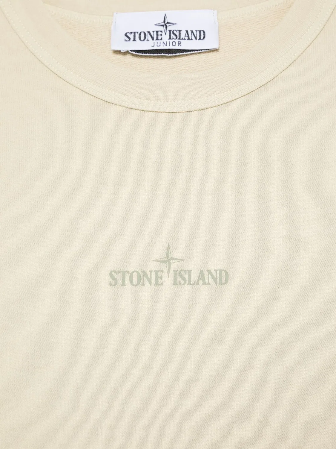 Свитшот с логотипом Stone Island, нейтральный — фото 3