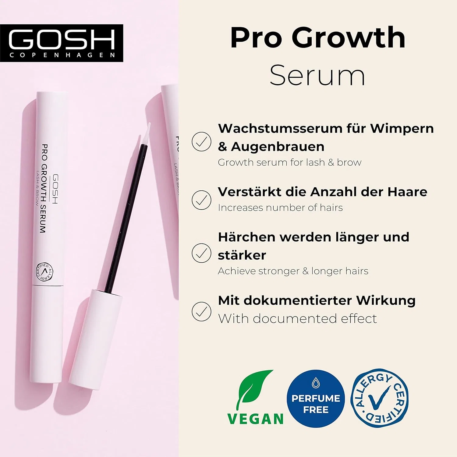 Сыворотка для ресниц и бровей Lash Brow Booster, Gosh, 20 г — фото 2