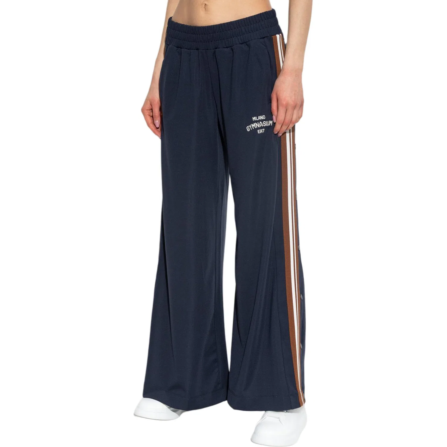Спортивные брюки с широкими штанинами, Ea7, Emporio Armani, Marine Blue — фото 3