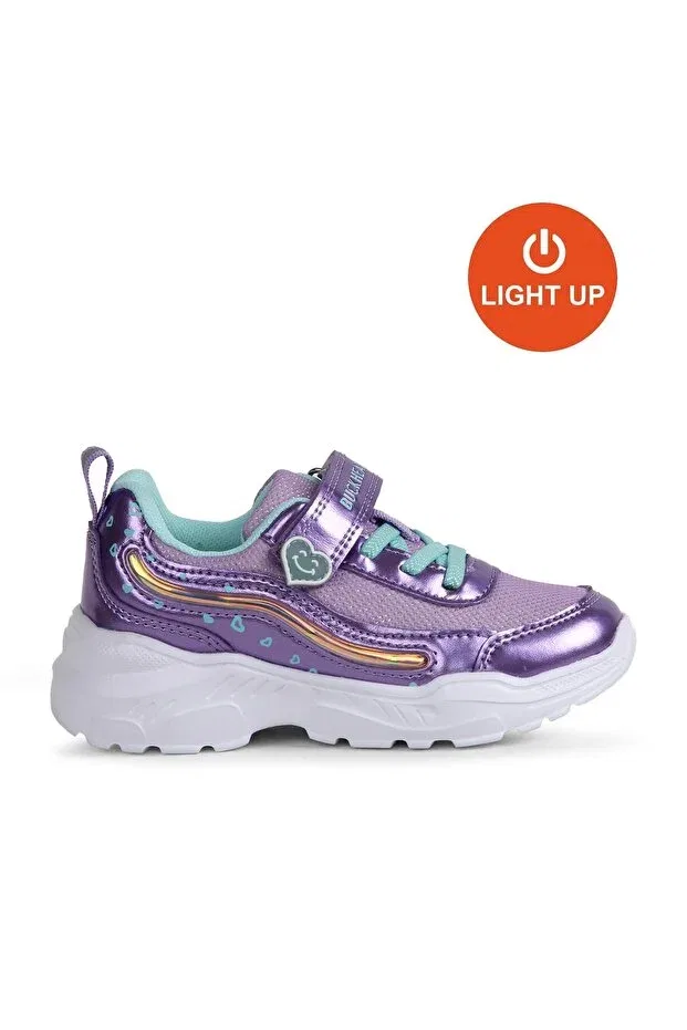 Детские туфли для девочек со светодиодами Buckhead, Lilac — фото 2