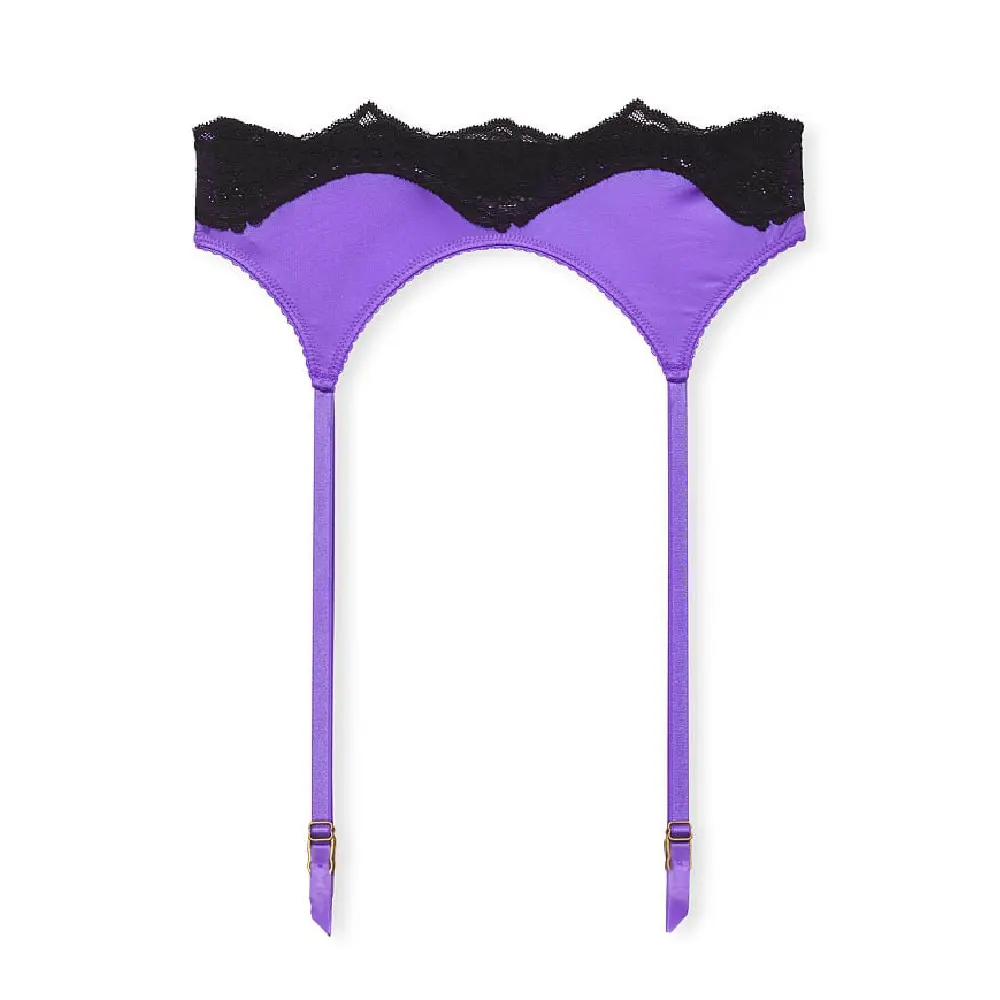 

Пояс с подвязками Victoria's Secret Very Sexy Lace Trim Garte, фиолетовый