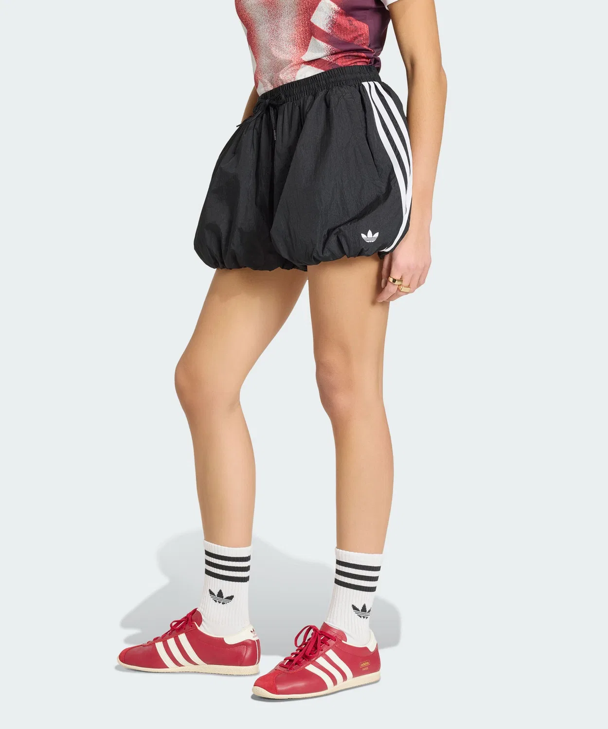 Женские шорты-баллоны с плиссировкой Adilenium 5.0 Balloon Shorts Adidas Originals, Black
