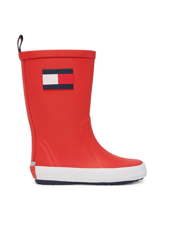 Резиновые сапоги Flag Rain Boot  Tommy Hilfiger, красный